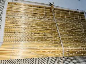 Stores en bambou tissé sur mesure, filtrant la lumière naturelle, pour maison, hôtel, restaurant, sans système de tirage - Product Image 2