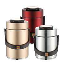 67oz Thermos 3 Capas Apilable Inoxidable Aislado Contenedor de Alimentos Reutilizable A Prueba de Fugas Sellado Fiambrera