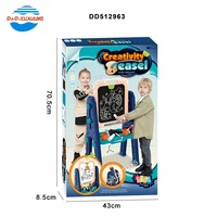 Table multifonctionnelle double face avec panier de basket, tableau magnétique d'apprentissage pour écrire et dessiner pour enfants