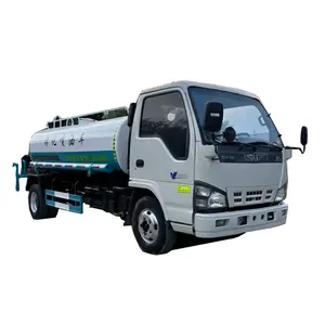 Camion à vessie d'eau Isuzu d'occasion, camion Bowser de 5 mètres cubes d'eau pour la vente en Afrique