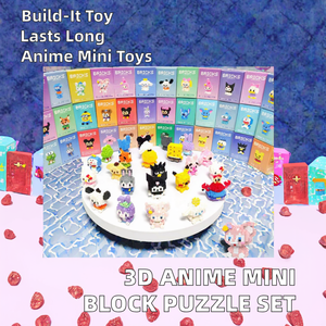 Mini Blocchi <span class=keywords><strong>da</strong></span> Costruzione, Puzzle 3D Cartoon, Figure Anime, Set di Blocchi MOC, Micro Blocchi <span class=keywords><strong>Fai</strong></span>-<span class=keywords><strong>da</strong></span>-<span class=keywords><strong>Te</strong></span> in Plastica ABS, Animali e Natura - Product Image 2