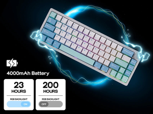 <span class=keywords><strong>Clavier</strong></span> mécanique EPOMAKER Galaxy65 tout en aluminium 65% triple mode sans fil, fixation Gasket, hot-swap, RGB, PBT pour le gaming/le codage - Product Image 5