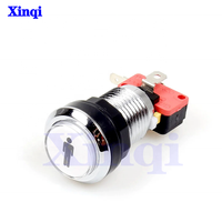 Bouton poussoir rond en plastique lumineux en gros pour machine de jeu d'arcade 32mm 28mm avec lumière LED pour jeux à monnayeur