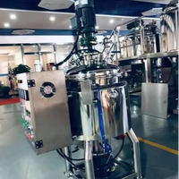 Mélangeur vertical 100L en SUS304 avec agitateur et chauffage, moteur AC 380V, équipement de mélange haute sécurité, machine de fabrication de lotions