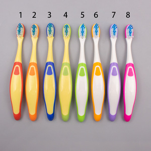 Brosse à dents pour enfants, poils doux, double couleur, forme ventrue, brosse à dents manuelle JSM151 - Product Image 2