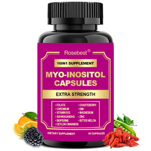 Capsules végétaliennes Myo D-Chiro Inositol 16-en-1 à marque privée OEM pour l'équilibre hormonal pr-conception féminin – Complément à base d'extraits végétaux - Product Image 1