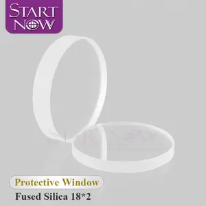 Startnow البصرية عدسة الليزر 18x2 مللي متر ل 1064nm WSX Precitec الألياف قطع آلة لحام قطع غيار المعدات الليزر واقية نافذة