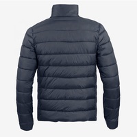 Blouson matelassé pour homme, col montant, fermeture éclair, décontracté, léger, écologique, grande taille, hiver, imperméable, coupe-vent, respirant