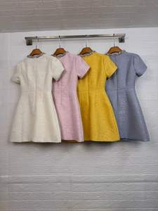 Vestido Mini de Línea A con Lentejuelas y Cuentas, Estilo Vintage Francés, Transfronterizo Europeo Americano, para Fiestas de Verano, con Aberturas - Product Image 6