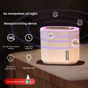 Nouveau Répulsif Moustiques Domestique en Gros avec Minuteur Rechargeable, Utilisation Intérieure, Non Toxique, Purification par Ions Négatifs, Inodore - Product Image 2