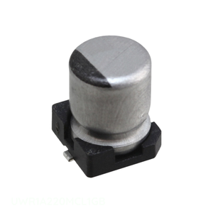 ตัวเก็บประจุแบบติดตั้งบนพื้นผิว UWR1A220MCL1GB CAP ALUM 22UF 20% 10V SMD 22 uF - Product Image 1