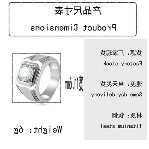 yunnique Geometric Silver Women's <b>Ring</b> With White Gemstone Prong Setting Fashion Jewelry Gift - Product Image 2