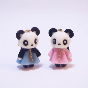 Peluches Panda miniatures rose et bleu, couple d'animaux en peluche, décoration pour la Saint-Valentin, 0-10 cm, cadeau unisexe - Product Image 3