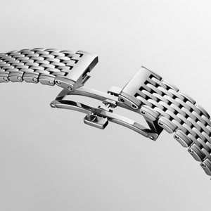 Women Quartz <b>Watch</b> Slim <b>Case</b> Diamond Markers Stainless Steel Bracelet Sapphire Crystal Dress Wristwatch Longinesing - Product Image 5