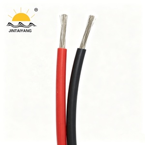 สายเคเบิลโซลาร์เซลล์ H1Z2Z2-K PV1-F ขนาด 16 มม.² ทองแดงเคลือบดีบุก ฉนวน XLPO กันน้ำ ทนต่อละอองเกลือ สำหรับระบบโซลาร์เซลล์และสถานีไฟฟ้า - Product Image 1