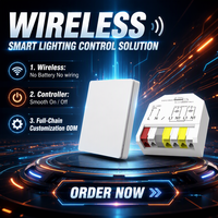 Sistema de Iluminación Autoalimentado OEM ODM, Interruptor de Pared Estándar Americano, Equipo de Iluminación Interior Inteligente, Interruptor de Pared Eléctrico