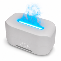 Diffuseur d'arômes réglable avec haut-parleur Bluetooth, réveil et capacité de brume de 400 ml