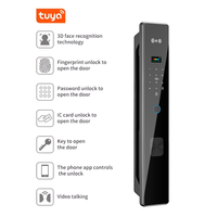 Cerradura Inteligente TYSH con Detección de Movimiento y Alarma, con Wi-Fi, Cámara de Empujar y Tirar, Desbloqueo por Huella Dactilar para Puertas de Madera