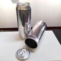Lot de 2 canettes en aluminium vierges de 473 ml (16 oz) pour bière, boissons et sodas, personnalisables, avec couvercle, vente en gros pour fabricants