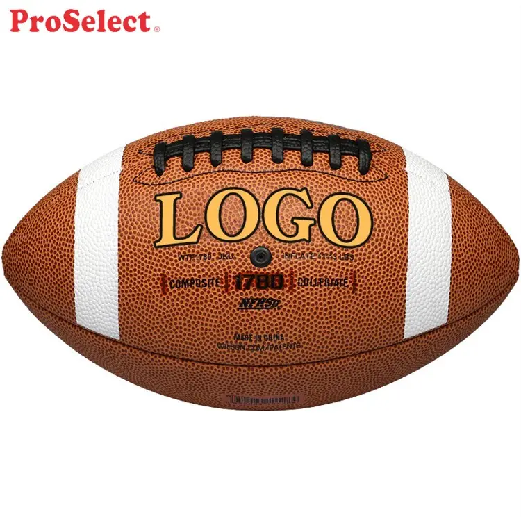 Proselect kulübü okul Pvc Logo özel baskı Rugby topu