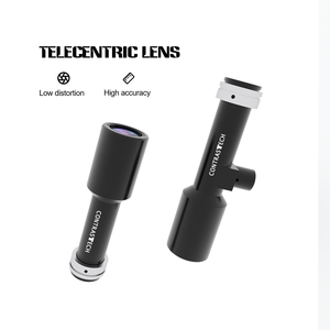 Il produttore vende obiettivi telecentrici MP WD250mm 1.5x 1/3 "di grandi dimensioni con attacco DOF1.1mm FOV C per applicazioni AOI Machine Vision