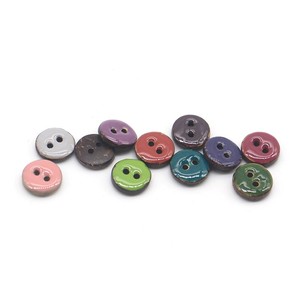 Mới đến nút dừa 2 lỗ thân thiện với môi trường và đầy màu sắc loại nút 2 lỗ tự nhiên - Product Image 1