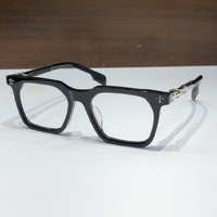 Gafas Ópticas de Diseño de Alta Calidad para Hombre y Mujer, Modelo Punk 8266, Talla 53-19-150, Monturas de Acetato y Titanio de Lujo para Negocios