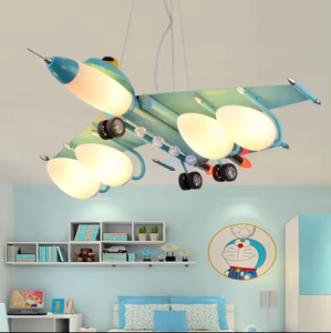 Creativo de dibujos animados Simple avión dormitorio arte Led noche lámpara moderna Linda habitación de los niños luces colgantes - Product Image 2