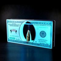 Discothèque bar LED Dollar Bill Messages Panneau Signe Liqueur VIP Bouteille De Vin Présentoir Stand Glorificateurs Service Présentateur