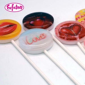 Saludable, libre de azúcar baja en calorías de cristal de forma irregular de impresión lollipop candy - Product Image 6