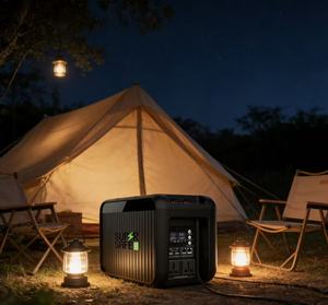 สถานีไฟฟ้าพกพา SUPER 1000W/2000W สำหรับการตั้งแคมป์กลางแจ้ง รถบ้าน กรณีฉุกเฉินที่บ้าน และการใช้ชีวิตแบบออฟกริด - Product Image 1