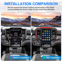 Navihua Neues 13,6 Zoll Tesla-Style für Dodge Ram 2019-2024 GPS-Navigation Android Autoradio Multimedia Android Auto Carplay