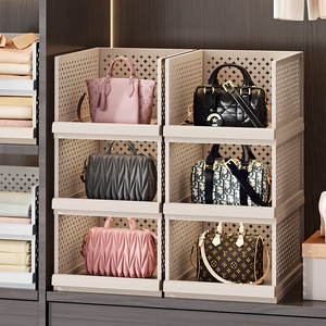 Clothing Organizer Drawer Type Storage Rack Foldable Layered <b>Wardrobe</b> Closet Organizer Solid Color Rectangle Eco Friendly - Product Image 4