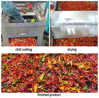 Machine de séchage de piment rouge de source de chaleur de charbon