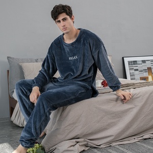 <strong>Flannel</strong> <strong>Pyjamas</strong> for Women Autumn/Winter Warm Suit Coral Fleece <strong>Pyjamas</strong> <strong>Man</strong> Plus Fleece Couple's Home Dress - Product Image 4