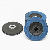Disque abrasif en zircone bleue avec support en fibre de verre, haute dureté, sûr et efficace, disque à lamelles pour le meulage et le polissage des surfaces métalliques