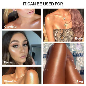 Resaltador líquido al por mayor de cara reflectante brillo de líquido del cuerpo maquillaje resaltador de etiqueta privada - Product Image 6