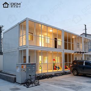 Barato diseño diferente plegable embalaje plano prefabricado casa de contenedores plegables con buen precio casa prefabricada para vivir - Product Image 1