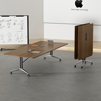 Table de conférence moderne en bois massif pour la maison, le bureau, la salle à manger, le salon, réglable, écologique, mobilier commercial, 10 places