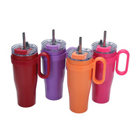 Gobelet isotherme en acier inoxydable 40 oz, design 2024, éco-responsable, minimaliste, couleurs et logo personnalisables, Atlas DrinkWare HANDGRIP