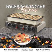 WeWork Commercial Dorayaki Baker 50PCS Machine à crêpes 1700W Machine à gaufres antiadhésive Mini machine à crêpes néerlandaise