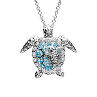 Vente chaude Boutique Plage Tortue Boucles D'oreilles Anneau Collier Ensemble Européen et Américain Mode Tendance Animal Ensemble De Bijoux Pour Les Femmes