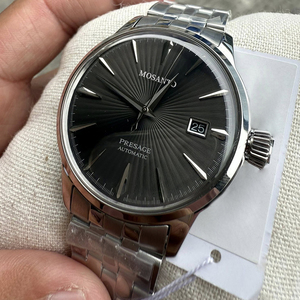 นาฬิกา Seikot 5 สแตนเลสสตีล รุ่น <span class=keywords><strong>Black</strong></span> Cocktail <span class=keywords><strong>Series</strong></span> โครงสร้างโปร่งใส ระบบอัตโนมัติ กันน้ำ 100 เมตร สำหรับผู้ชาย สไตล์ธุรกิจและกีฬา - Product Image 5