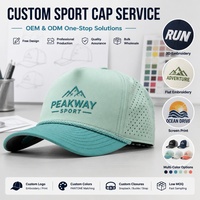 Casquette de baseball unisexe 5 panneaux à image en relief, imperméable, séchage rapide, haute qualité, pour toutes les saisons, idéale pour les activités sportives en extérieur