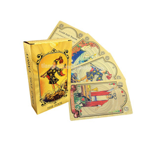Cartas de <span class=keywords><strong>Tarot</strong></span> de Plástico con Baño de Oro 999.9, con Instrucciones en Color, Venta al Por Mayor - Product Image 2
