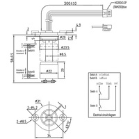 Commutateur de niveau de liquide à flotteur miniature à boule à bas prix 10W pour toilette intelligente