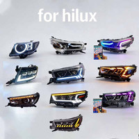 Ensemble de phares LED à 3 lentilles de projecteur pour Toyota Hilux 2020-2025, phare avant modifié à séquence dynamique à démarrage dynamique