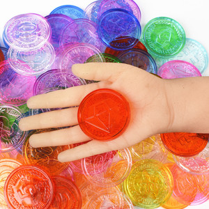 Jouets en acrylique transparent pour enfants, imitation de pièces de monnaie, pour jeu de simulation, jetons de jeu de société, accessoires pour filles de 4 à 6 ans - Product Image 3