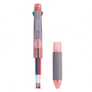 Manufacturer Wholesale Smooth Ballpoint <b>Pen</b> Plastic Multicolor Body with 4 <b>Color</b> Ink Custom Logo 0.5mm Writing Width Promotions - Product Image 3
