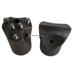 Scalpello rock drill bit e 5 bottoni in metallo duro conici button drill bit